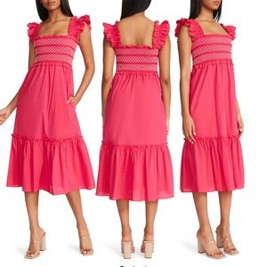 BB Dakota by Steve Madden Au Natural Smocked Sundress